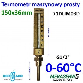 Termometr Distrilabo 71DLIM03D 0-60