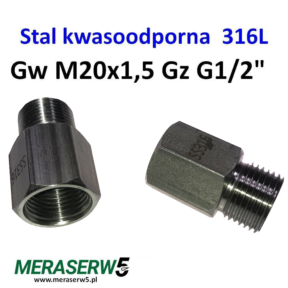 M20 G12 SS316 40mm