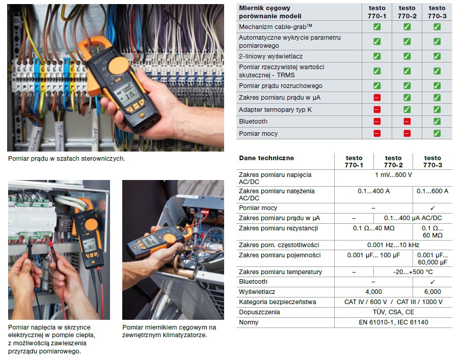 testo770 porównanie