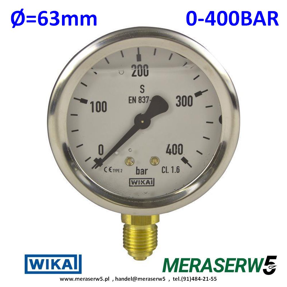213.53.063R 400BAR WIKA