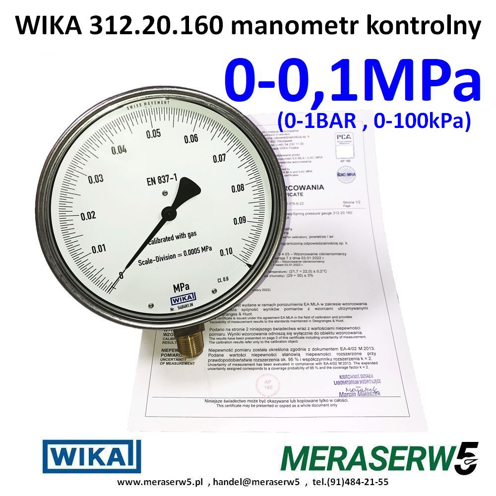 312.20.160 0 01MPa PCA1
