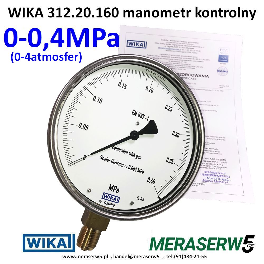 312.20.160 0 04MPa PCA1