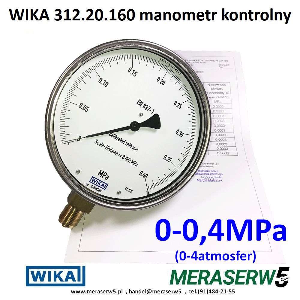 312.20.160 0 04MPa WIKa PCA2