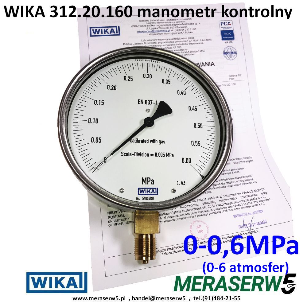 312.20.160 0 06MPa PCA1