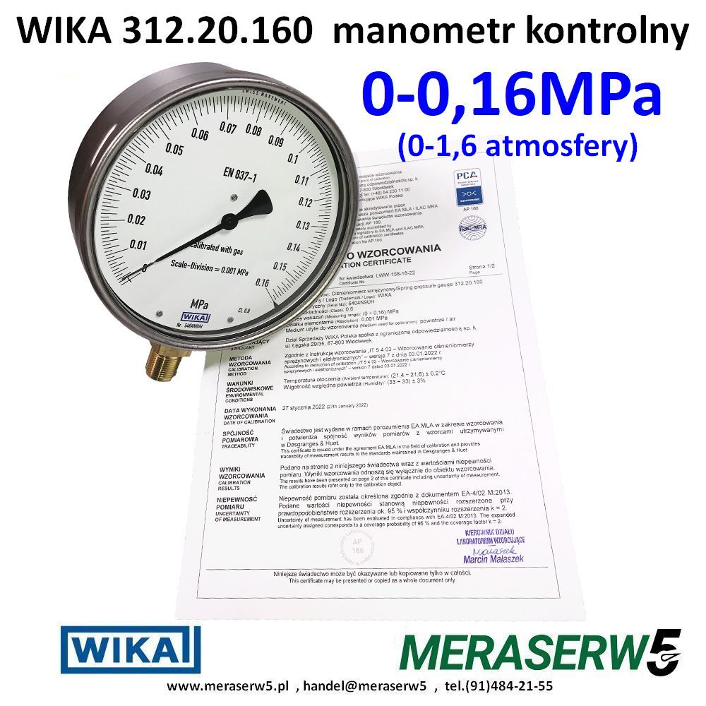 312.20.160 016MPa PCA1