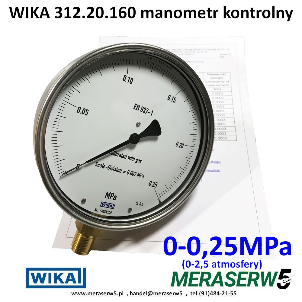312.20.160 025MPa PCA2