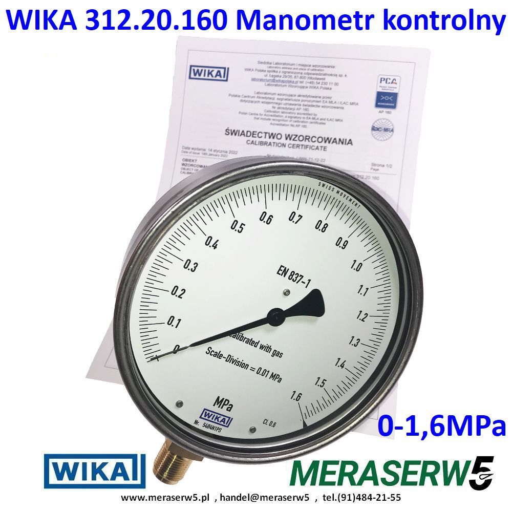 312.20.160 16MPa PCA1
