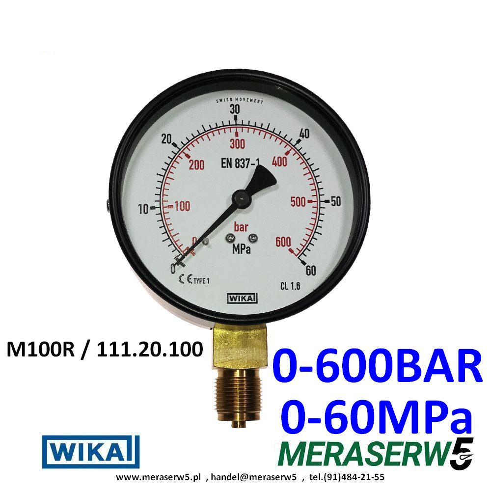M100R 60MPa 600BAR WIKA