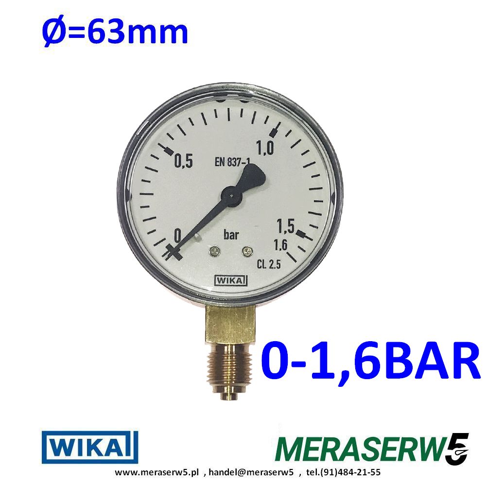M63R 0 1 6BAR WIKA