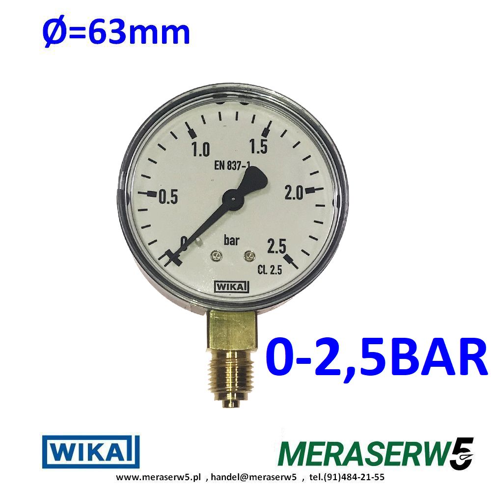 M63R 0 2 5BAR WIKA
