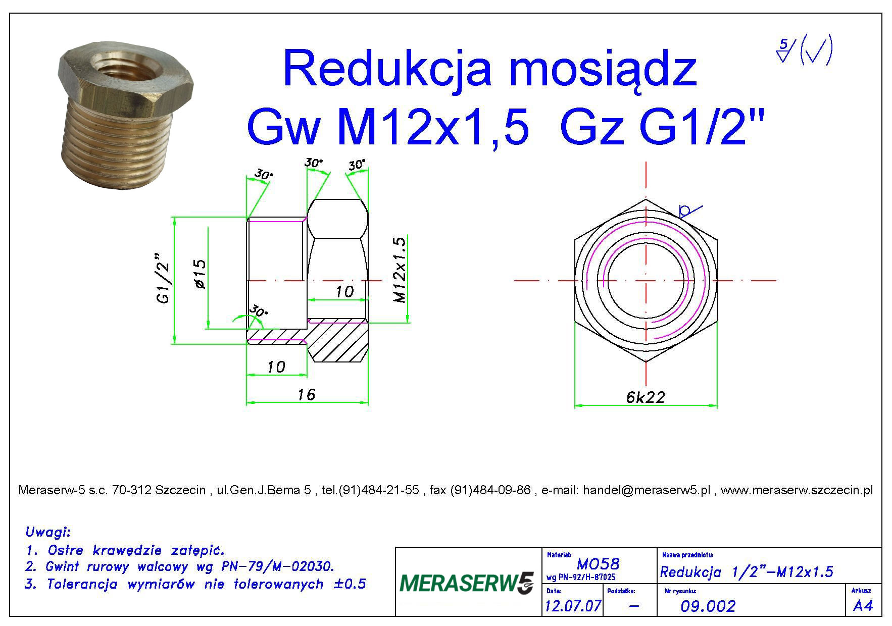 Redukcja M12 G12