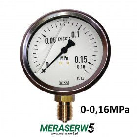 M100R/G 0-0,16MPa skala w MPa