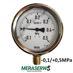 MW100R/G skala w MPa   -0,1+0,5 