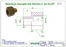 Gw M12x1,5 Gz G1/8