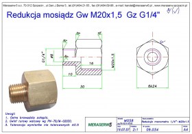Gw M20x1,5  Gz G1/4